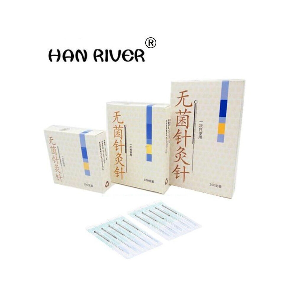 Dechoicelife (A-0.35 X 75 Mm 100Pcs) Body Massager Disposable Sterile Acupuncture Needle 100Pcs Of The Silver Needle Insertion Yunlong Sterile Needle Independent