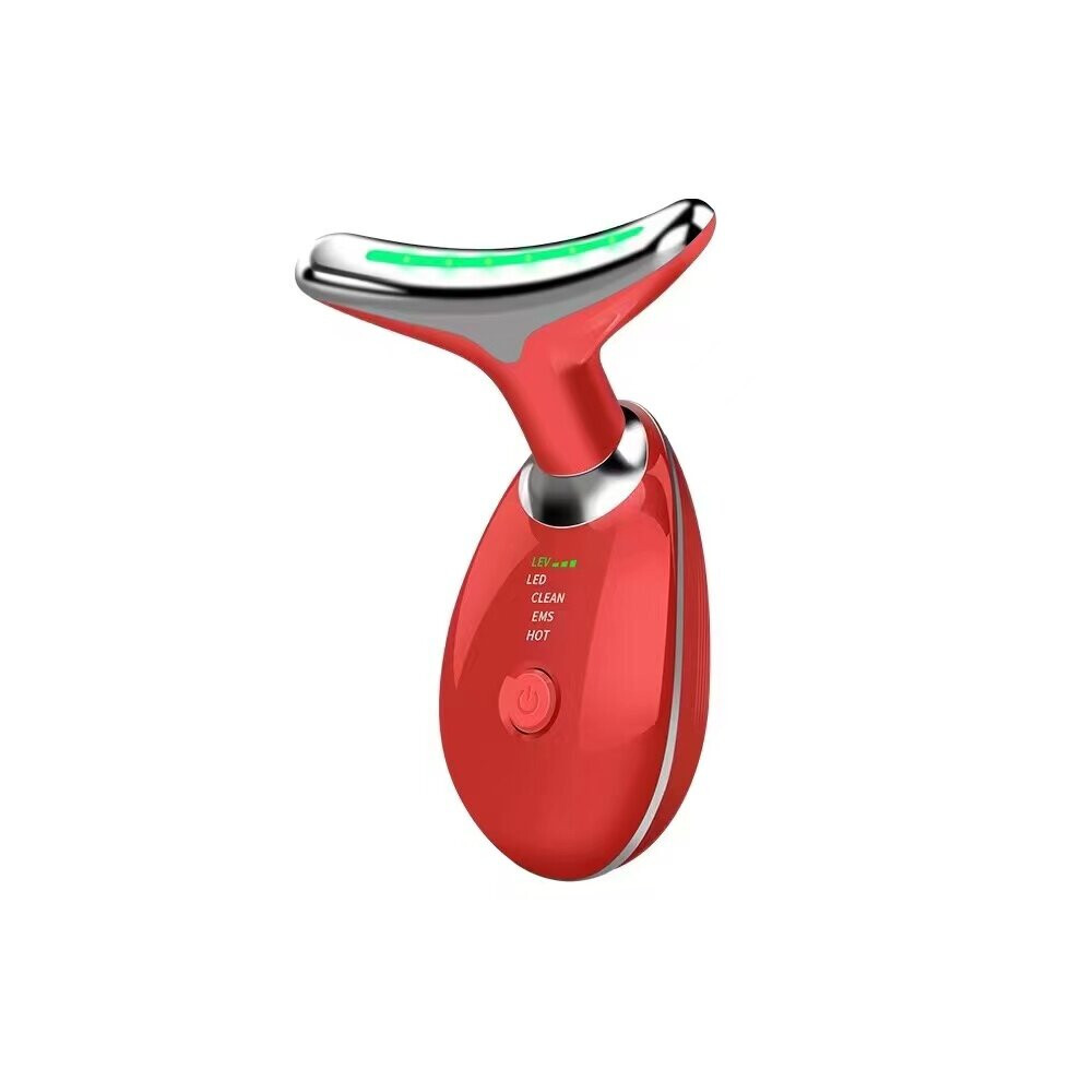 Dechoicelife Red (A-) Ems Face Massager Neck Facial Lifting Machine Uce Double Chin Anti Wrinkle Skin Tightening Tools
