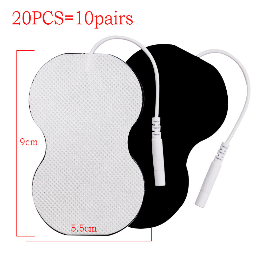 Dechoicelife (A-5.5X8.9cm 20Pcs) 20/50/100 Pcs 5X5cm 2Mm Plug Reusable Electrodes Tens Electrode Pads For Nerve Muscle Stimulator Digital Physiotherapy Massager