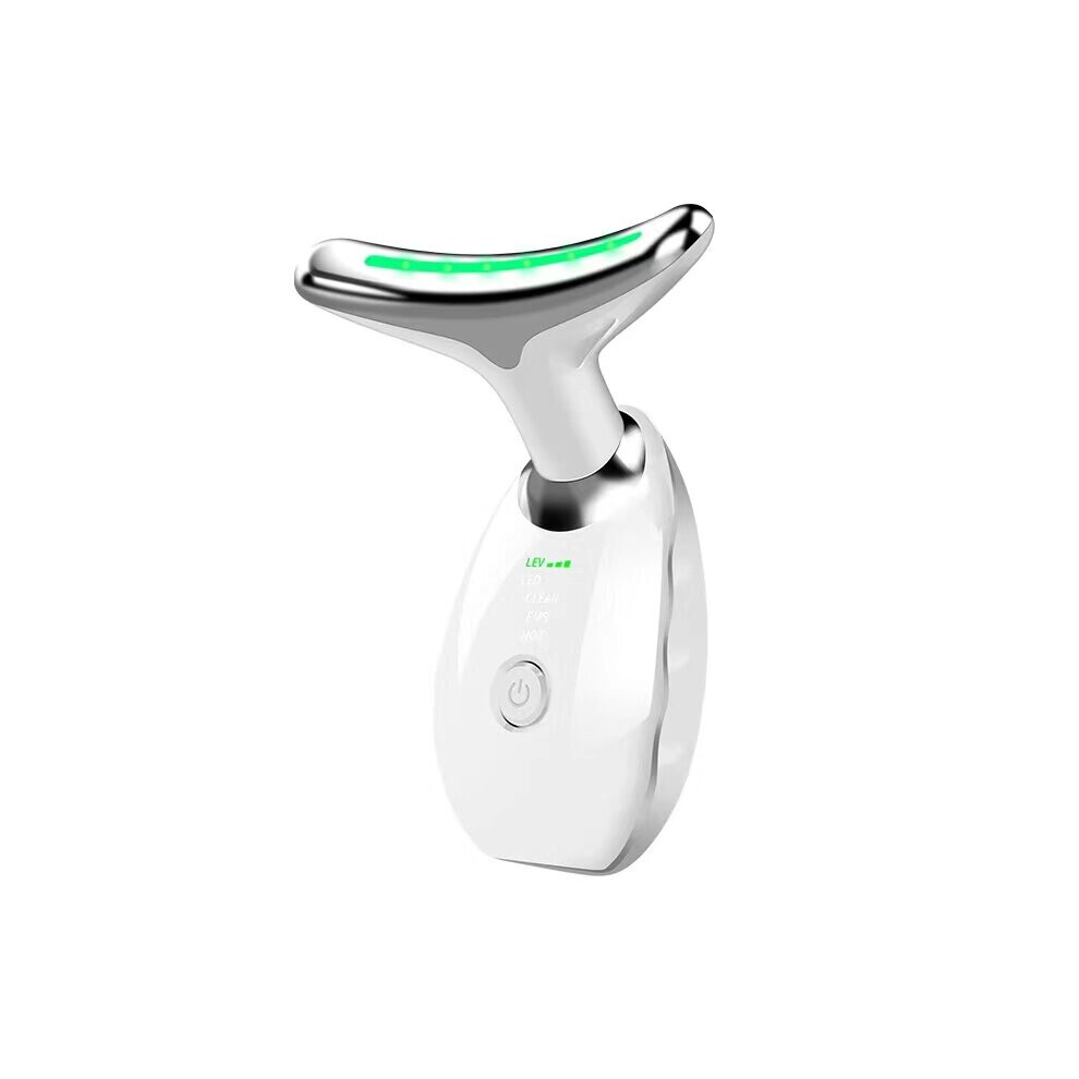 Dechoicelife White (A-) Ems Face Massager Neck Facial Lifting Machine Reduce Double Chin Anti Wrinkle Skin Tightening Tools