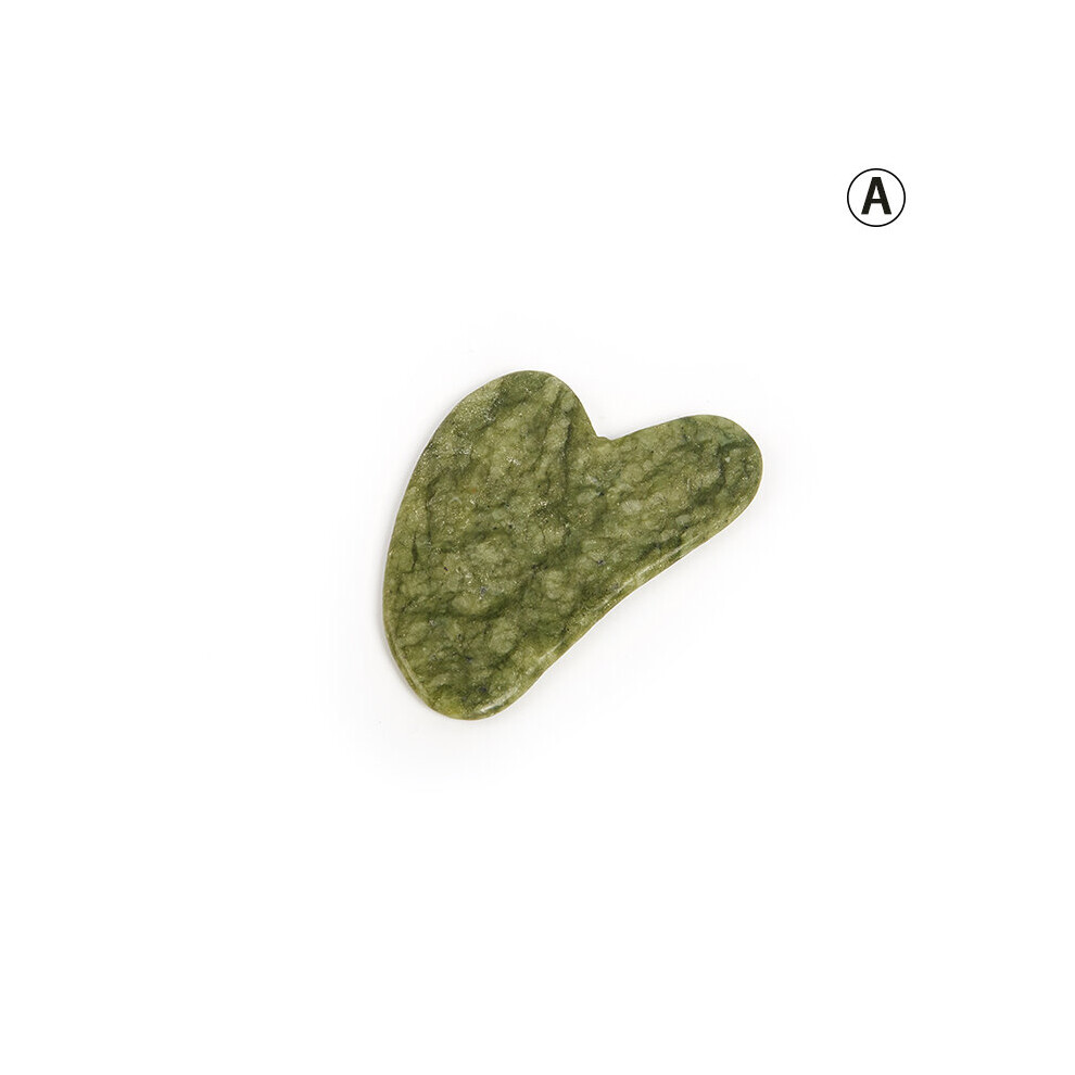Dechoicelife Ivory (A-) Aventurine Face Massager Gua Sha Scraper Board Facial Guasha Meridian Muscle Relaxation Skin Lifting Face Thin Gouache Scraper