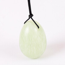(a-45x30 drill) Crystal Yoni Egg Natural Xiuyan Jade Massage Egg Set Undrill&Wooden base Mineral Ball Kegel Exercise Pelvic Floor Muscle Vaginal