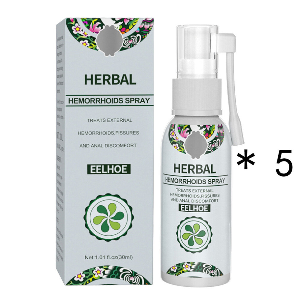 Dechoicelife Cream (A-5 Pieces) 30Ml Hemorrhoid Spray Herbal Anal Care Relieves Swelling Painless Itching Discomfort Redness Symptoms