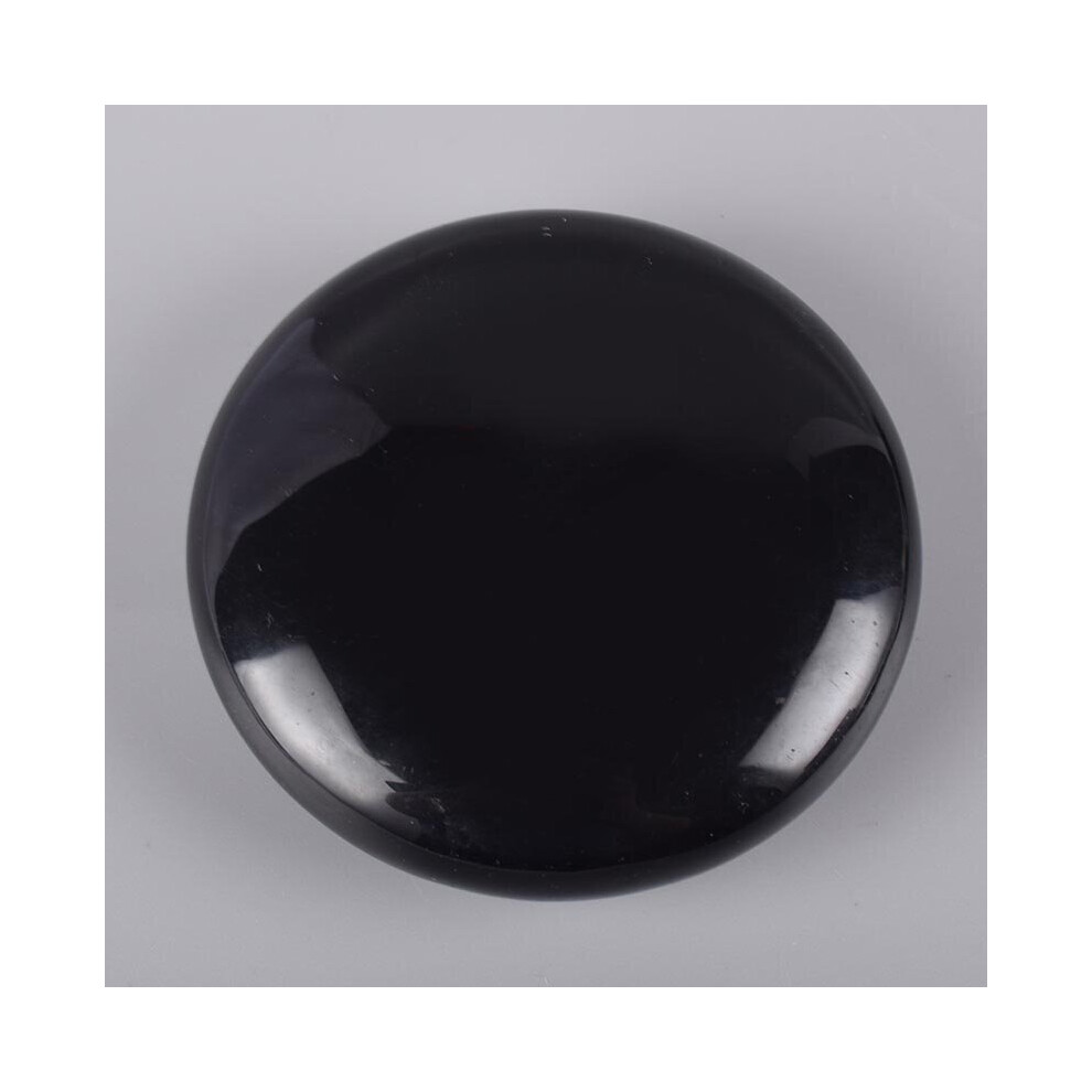 Dechoicelife (A-1 Pcs) Obsidian Palm Stone Big Hot Massage Stone Natural Chakra Healing Spa Reiki Crystal Beauty Health Care Energy Stone