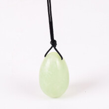 (a-30x20 drill) Crystal Yoni Egg Natural Xiuyan Jade Massage Egg Set Undrill&Wooden base Mineral Ball Kegel Exercise Pelvic Floor Muscle Vaginal
