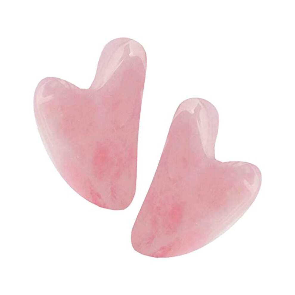 Dechoicelife Pink (A-1Pcs ) Heart Shape Massage Beeswax Gua Sha Scraping Massage Face Guasha Acupuncture Massager Board For Face Scraper Massager