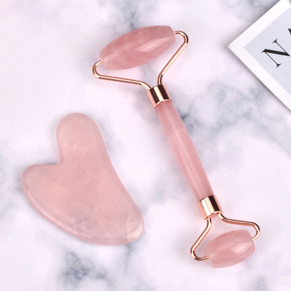 Dechoicelife Pink (A-) Heart Shape Massage Beeswax Gua Sha Scraping Massage Face Guasha Acupuncture Massager Board For Face Scraper Massager