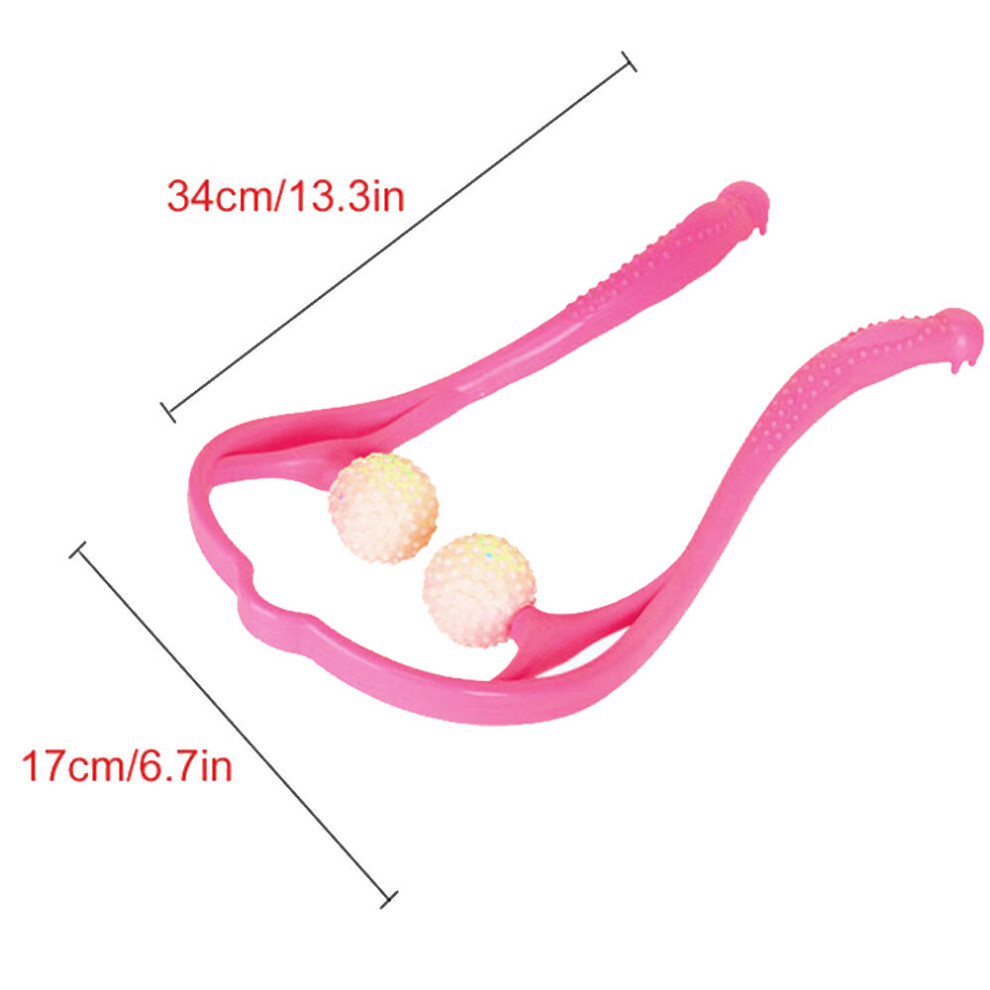 Photos - Massager  Tcare Plastic Pressure Point Therapy Neck Massageador Massagem Relieve Hand Roller Neck  for Neck(a-Style D - Pink)