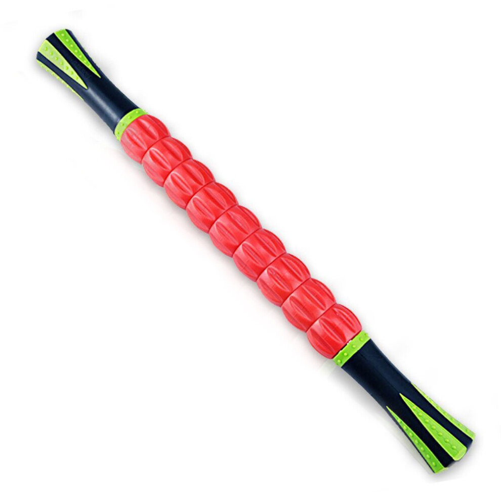 Dechoicelife Red (A-) Muscle Roller Stick For Athletes- Body Massage Sticks Tools-Muscle Roller Massager For Relief Muscle Soreness,Cramping Tightness