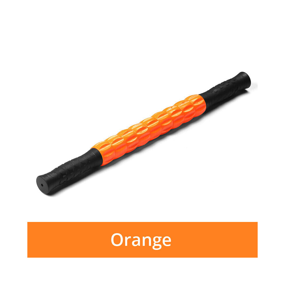 Dechoicelife Orange (A-) Yoga Massage Stick Pilates Muscle Physical Therapy Relieve Massage Tool Fitness Equipment Yoga Roller Muscle Pain Management