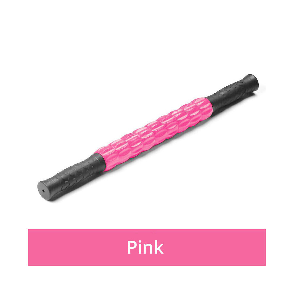 Dechoicelife Pink (A-) Yoga Massage Stick Pilates Muscle Physical Therapy Relieve Massage Tool Fitness Equipment Yoga Roller Muscle Pain Management