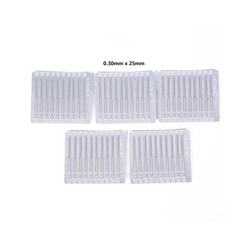 Dechoicelife (A-30S) 50Pcs Acupuncture Needles Disposable Sterile Acupuncture Needle Sterile Acupuntura Asepsis Aluminum Foil Packing