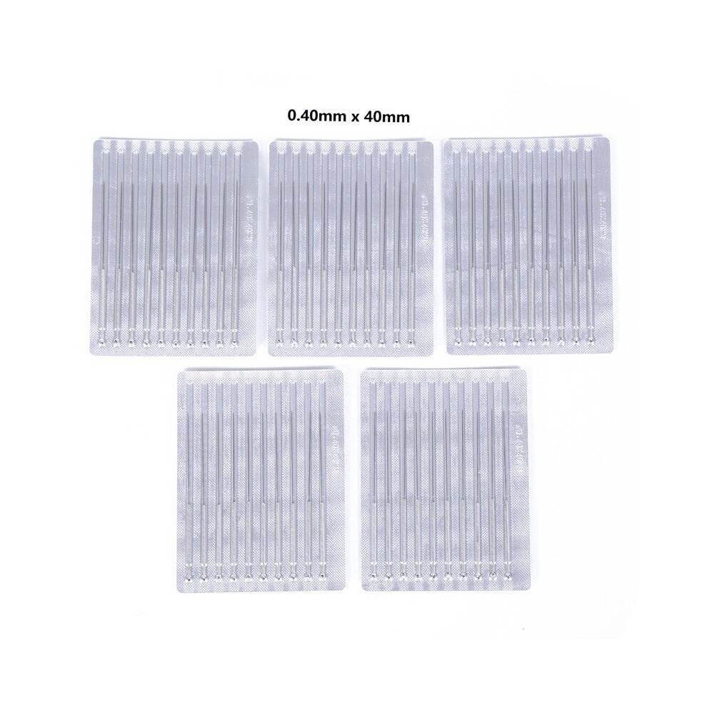 Dechoicelife (A-40L) 50Pcs Acupuncture Needles Disposable Sterile Acupuncture Needle Sterile Acupuntura Asepsis Aluminum Foil Packing