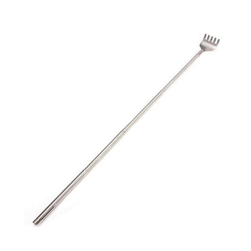 Dechoicelife 1 Pc Stainless Steel Back Telescopic Adjustable Back Scratcher Portable Extendable Claw Extender Tickle Stick Massage Tool