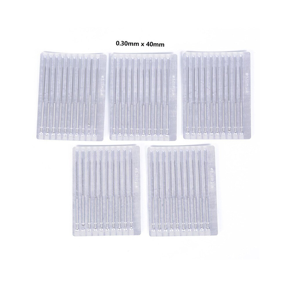 Dechoicelife (A-30L) 50Pcs Acupuncture Needles Disposable Sterile Acupuncture Needle Sterile Acupuntura Asepsis Aluminum Foil Packing