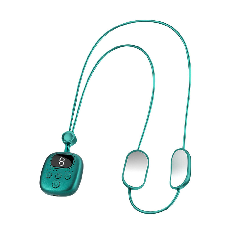 Dechoicelife Green (A-) Microcurrent Cervical Spine Massager Smart Tens Ems Portable Hot Compress Shoulder And Neck Massager Muscle Stimulator Relax