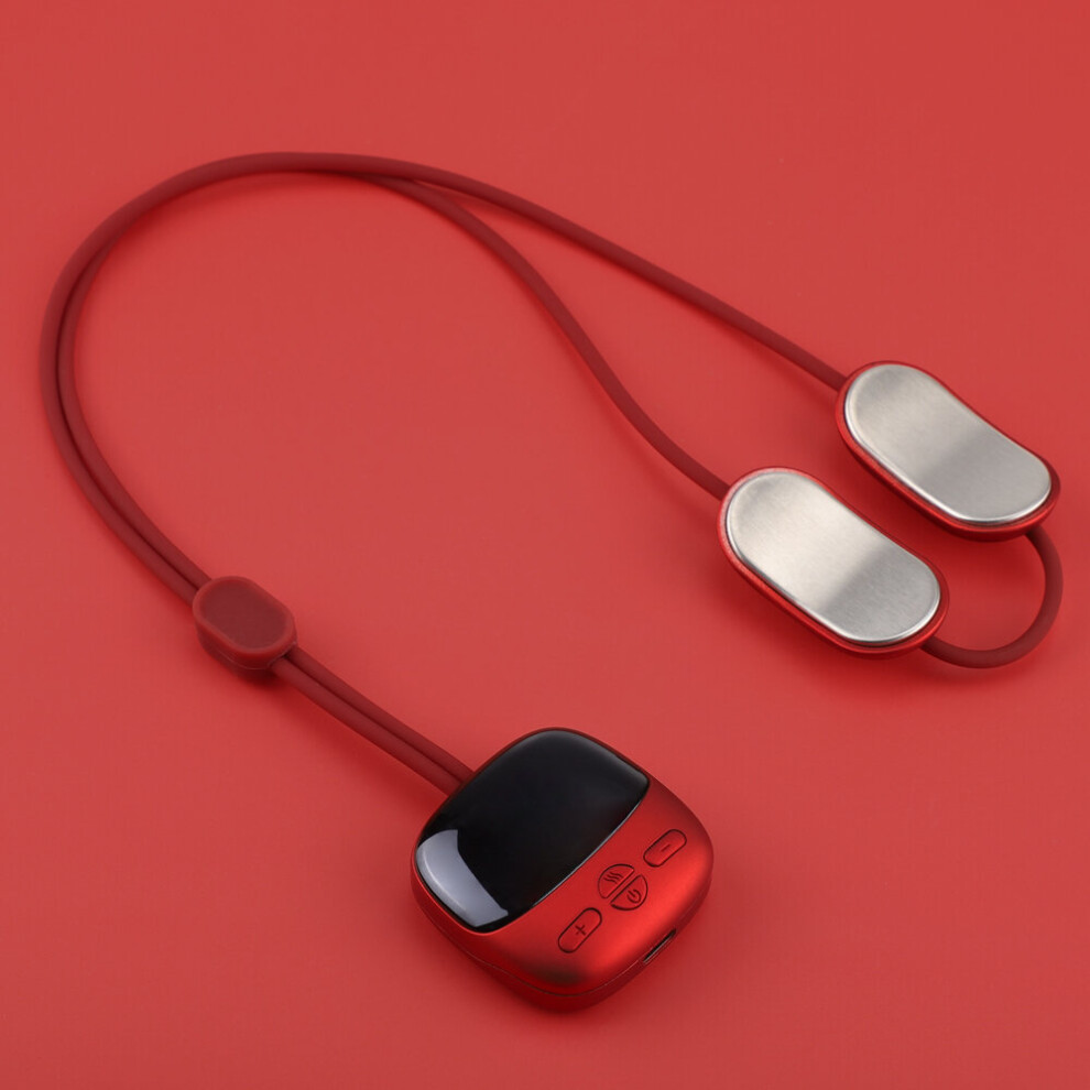 Dechoicelife Red (A-) Microcurrent Cervical Spine Massager Smart Tens Ems Portable Hot Compress Shoulder And Neck Massager Muscle Stimulator Relax