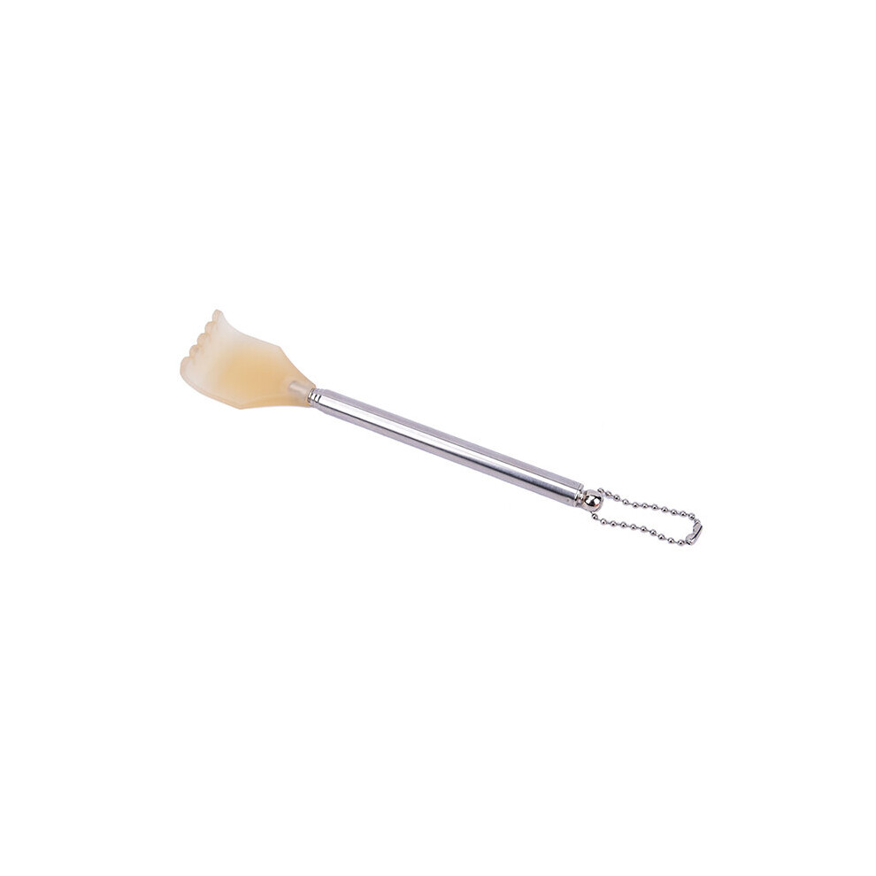 Dechoicelife (A-Transparent) 1Pcs Back Scratcher Telescopic Pen Clip Portable Back Scratcher Itch Massage Tool Stainless Steel Telescopic