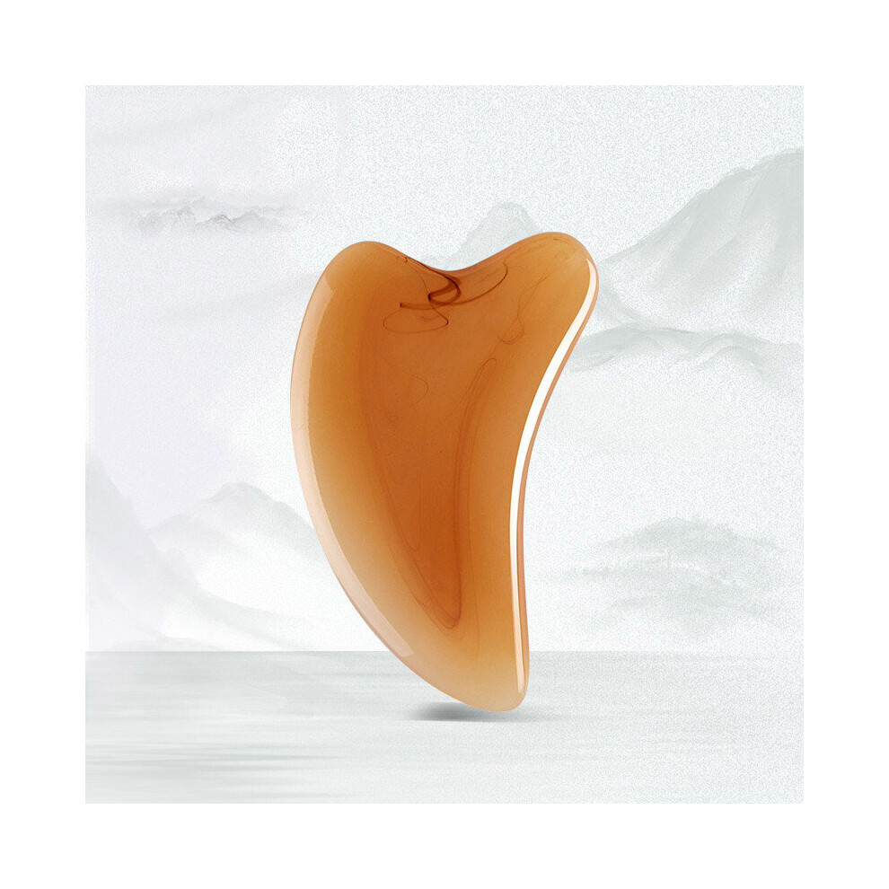 Dechoicelife (A-Scraper) Face Lifting Guasha Resin Scraping Massage Facial Scraper Tool Eye Spa Massage Plate Reduce Puffiness Nose Lifting Nose Massager