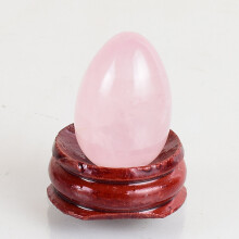 (a-30x20 mm) Original Rose Quartz Yoni Egg Undrilled 3 pcs Massage Egg Set Pelvic Floor Muscle Training Vaginal Kegel Exercise Natural Stone