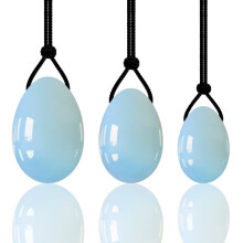 (a-3 jade eggs) Opal Jade Egg Set Opalite Yoni Eggs Jade Vaginal Balls Kegel Muscle Exercise Ball Pelvic Floor Massage Exerciser Vagina Massager