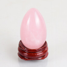 (a-40x25 mm) Original Rose Quartz Yoni Egg Undrilled 3 pcs Massage Egg Set Pelvic Floor Muscle Training Vaginal Kegel Exercise Natural Stone
