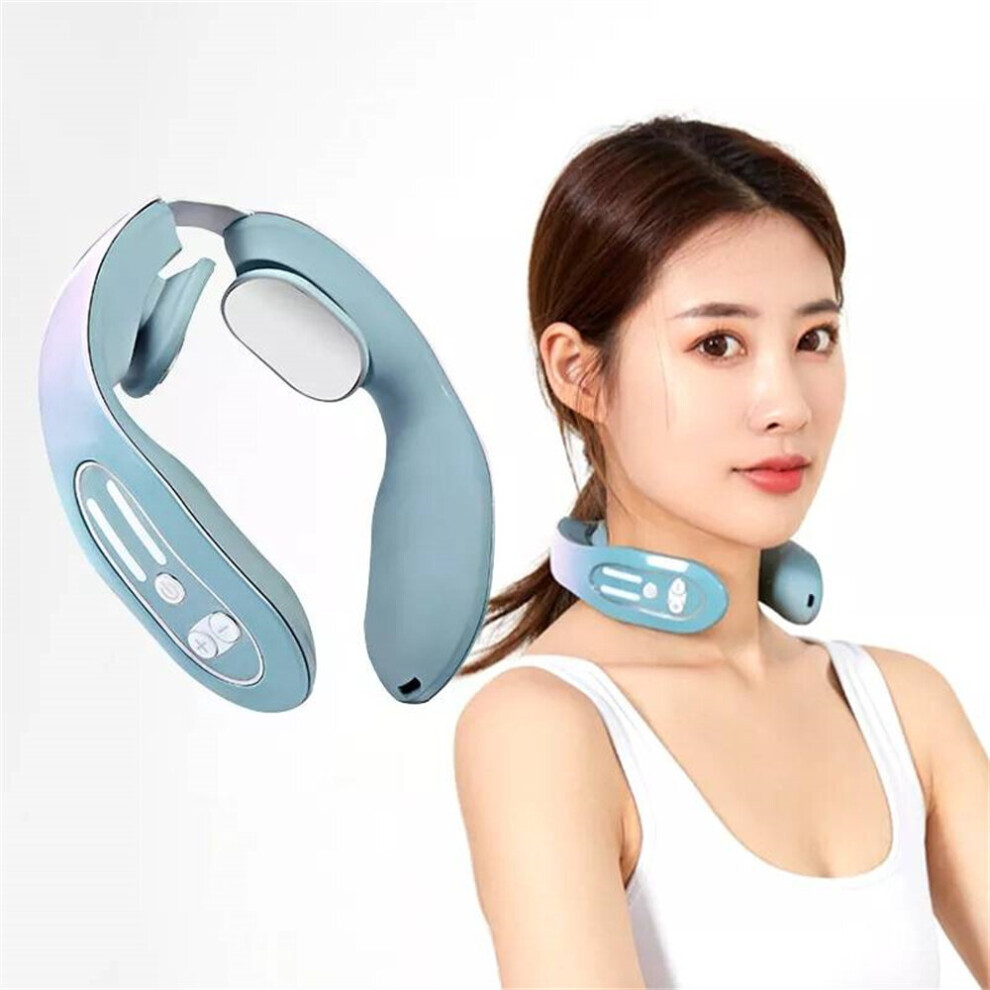 Dechoicelife Ems Neck Portable Cervical Spine Massager Micro-Current Pulse Vibration Kneading Neck Physiotherapy Neck And Shoulder Massager