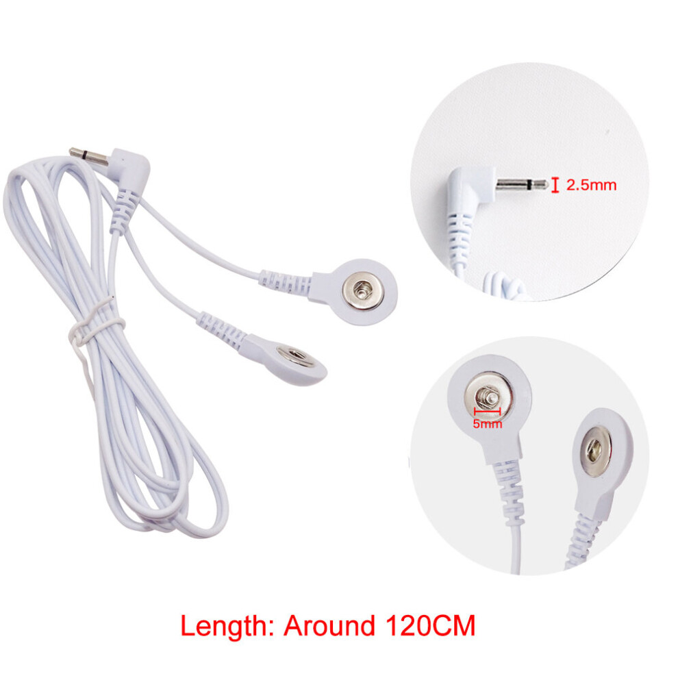 Dechoicelife (A-Cable) 1 Pair Breathable Fiber Electrotherapy Massager Electrode Gloves With Cable Electrode Machine Electrode Gloves For Tens Mechines