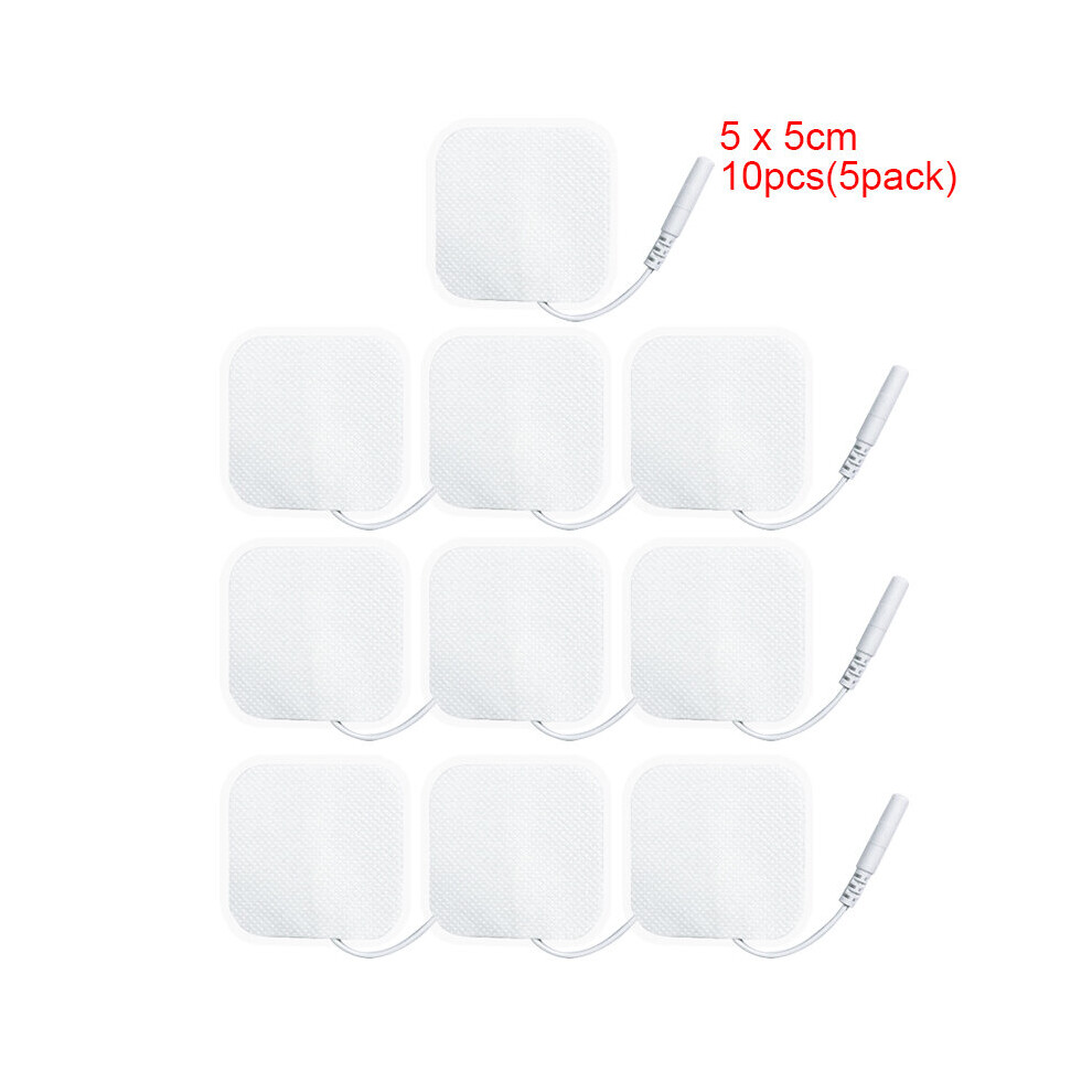 (a-5 x 5cm 10pcs(5pack)) 10pcs Self High Quality Nerve Stimulator Silicone Gel Electrode Pads Tens Electrodes Digital Therapy Machine Massage 2mm Plug-image-OPC-PC9PQ95-NEW