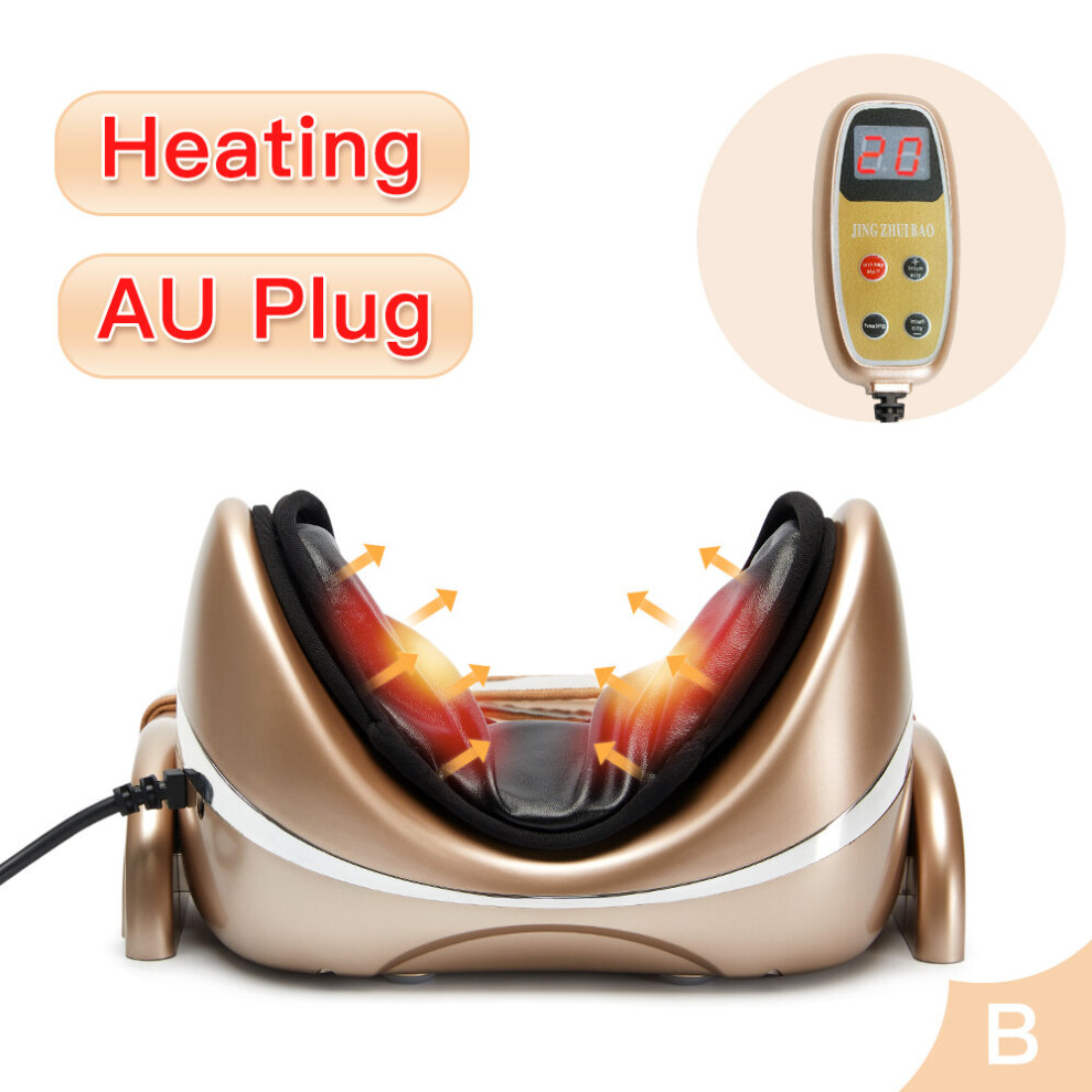 Dechoicelife (A-Type B-Au Plug) Air Compression Kneading Neck Massage Pillow Cervical Chiropractic Traction Neck Stretcher Pain Relief Massager For Neck Tractor