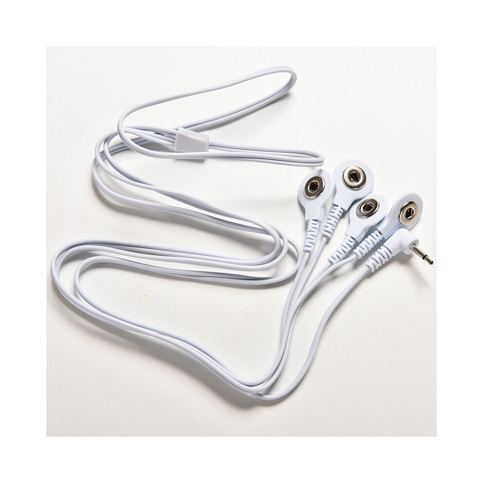 (A-2.5Mm 4 Button) Electrode Lead Wire 2.5Mm 4 Button Connecting Cables For Digital Tens Therapy Machine Massager Electrode Wire Plug Connect Cable 4856239347128