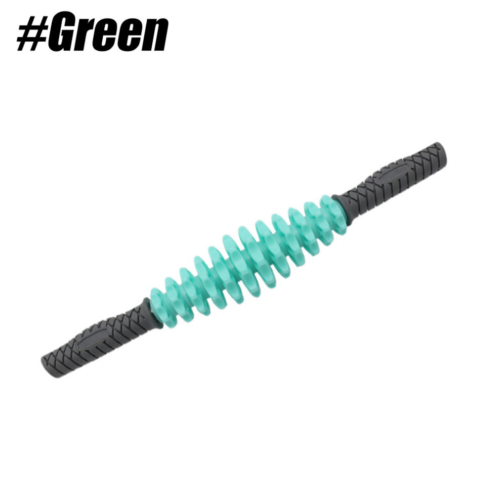 Dechoicelife (A-Green) Tcare 1 Pc Massage Roller Stick, Cellulite Massager, Adjustable Gear Therapy Muscle Roller For Back, Fascia, Legs, Foot, Neck