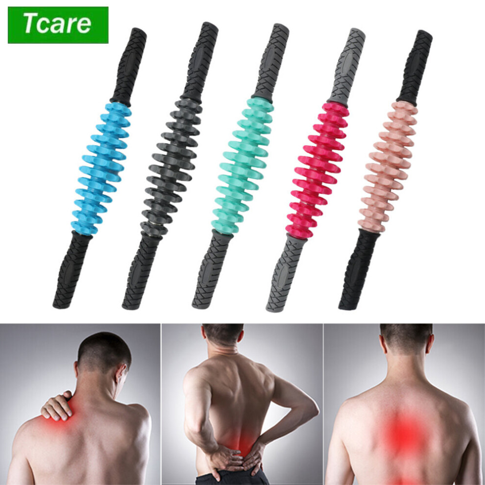 Dechoicelife (A-Pink) Tcare 1 Pc Massage Roller Stick, Cellulite Massager, Adjustable Gear Therapy Muscle Roller For Back, Fascia, Legs, Foot, Neck