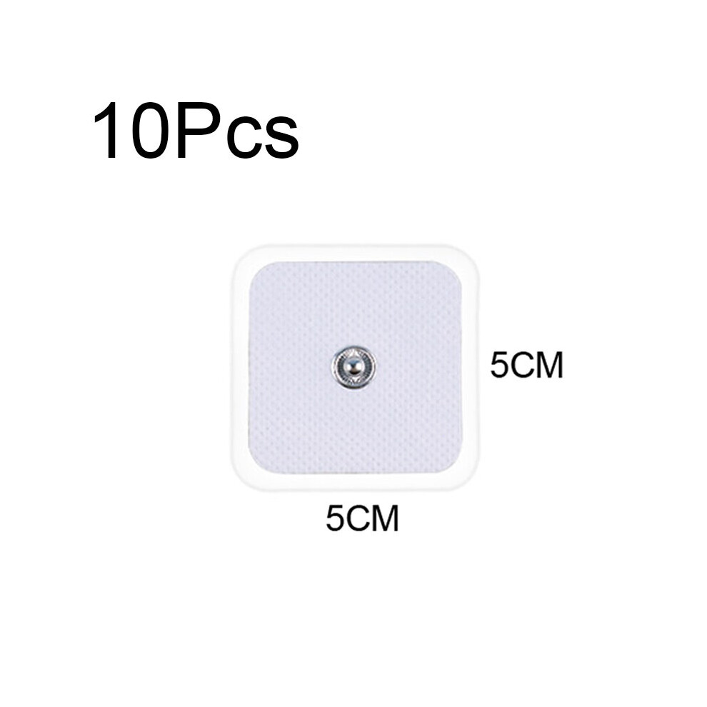 Dechoicelife (A-10Pcs Square) 10Pcs Replacement Pads Electrode Pads For Most Tens Acupuncture Digital Therapy Machine Massager Tool Replacement Electrodes