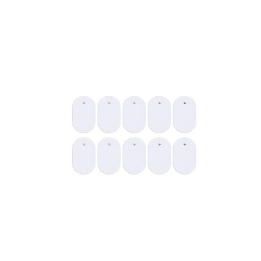 Dechoicelife (A-10Pcs(5Pair)6X4cm) Tens Unit Ems Muscle Stimulator Electrodes Pads Physiotherapy Accessories Low Frequency Massager Replacement Patch Ems Tens Pad