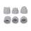 2022 Shockwave Therapy Machine Accessory ED Silicone Massage Head Replacement Simple For Erectile Dysfunction Therapy 3 Heads 3
