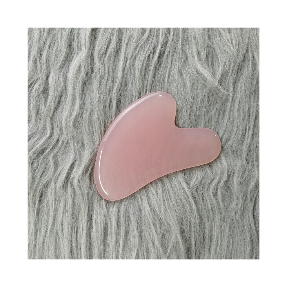 Photos - Facial Cleansing Brush Face Massage Roller Rose Natural Resin Crystal Slimmer Lift Wrinkle Double Chin Remover Beauty Care Sl(a-Resin GuaSha-Pink)