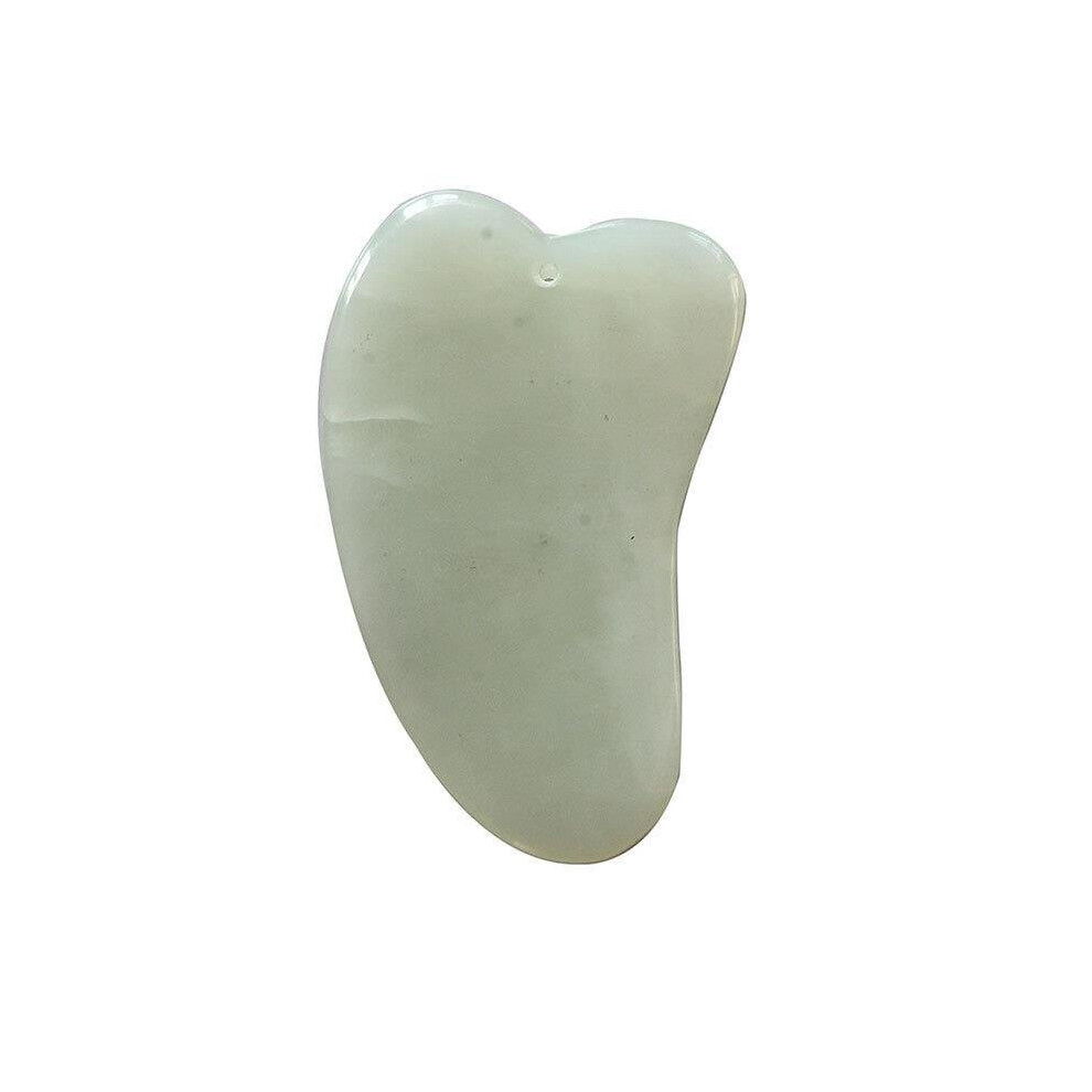 Dechoicelife (A-Jade) Natural Aventurine Jade Stone Resin Guasha Massage Tool Acupuncture Spa Therapy Gua Sha Massager Scraping Board Antistress Body