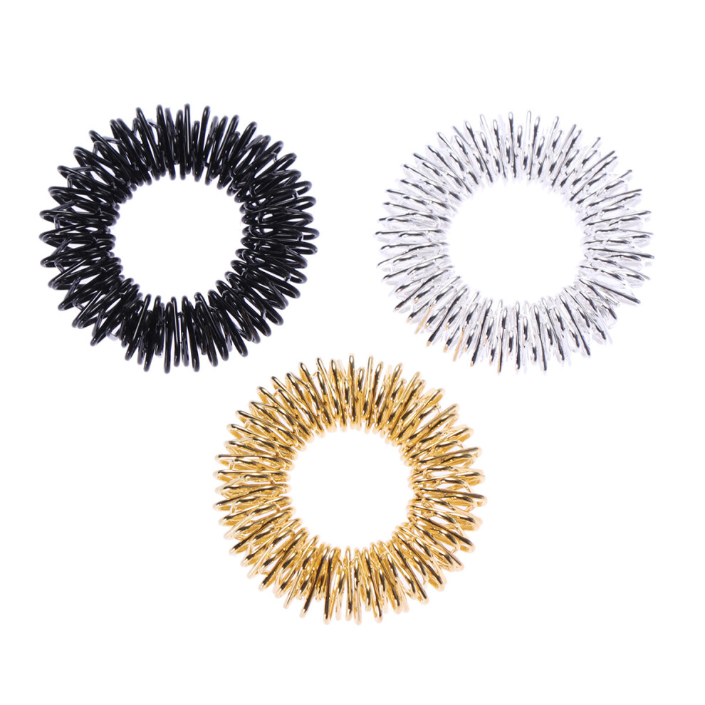 Dechoicelife 12 Pcs Work Relaxation Tools Kids Rings Manual Healthcare Acupressure Finger Massagers Circulation Chinese Spiky Medicine