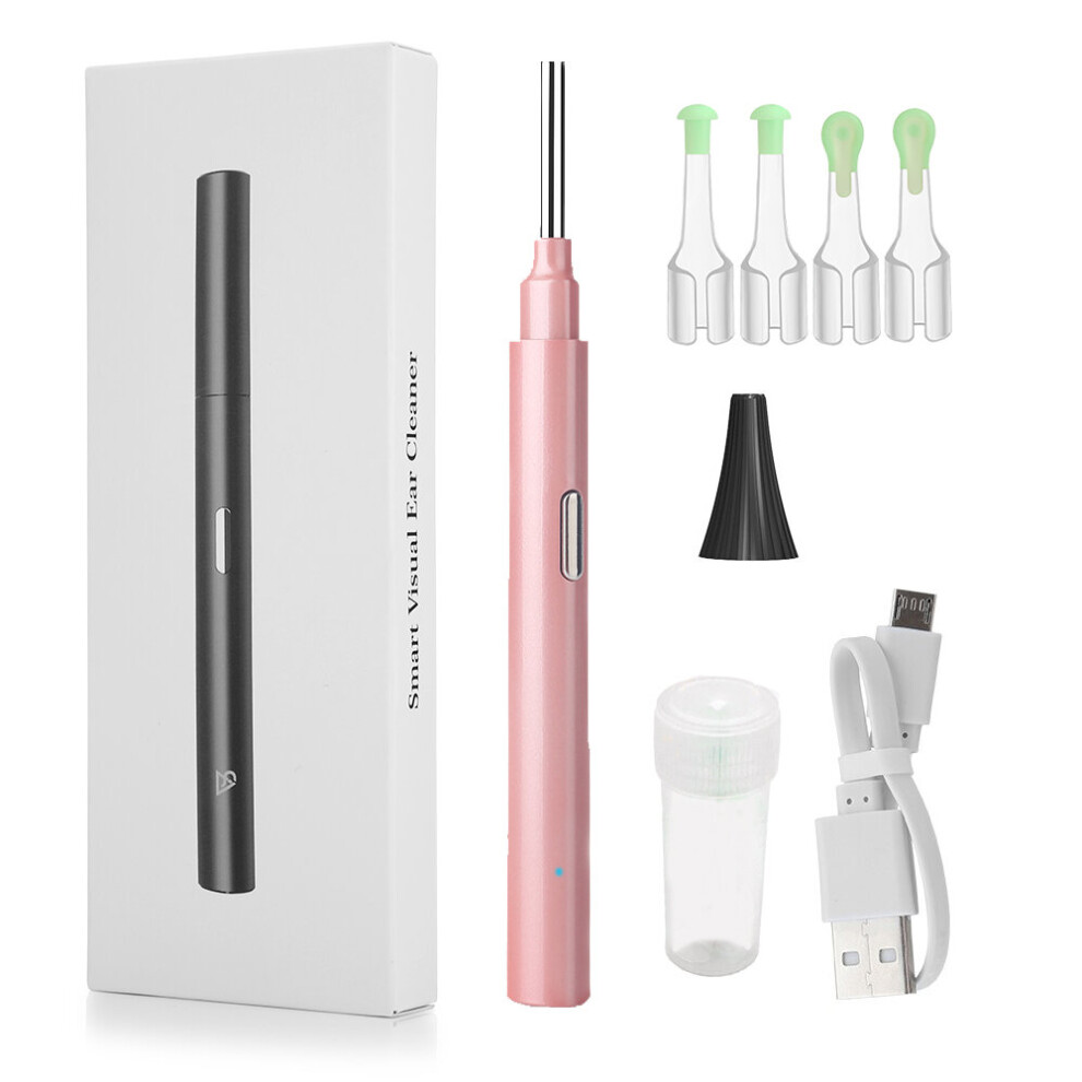 Dechoicelife Pink (A-) Earwax Removal Ear Pick Stick Wireless Otoscope 3.9Mm Visible Endoscope Electric Scoop Earpick Massager Tool For Iphone Android