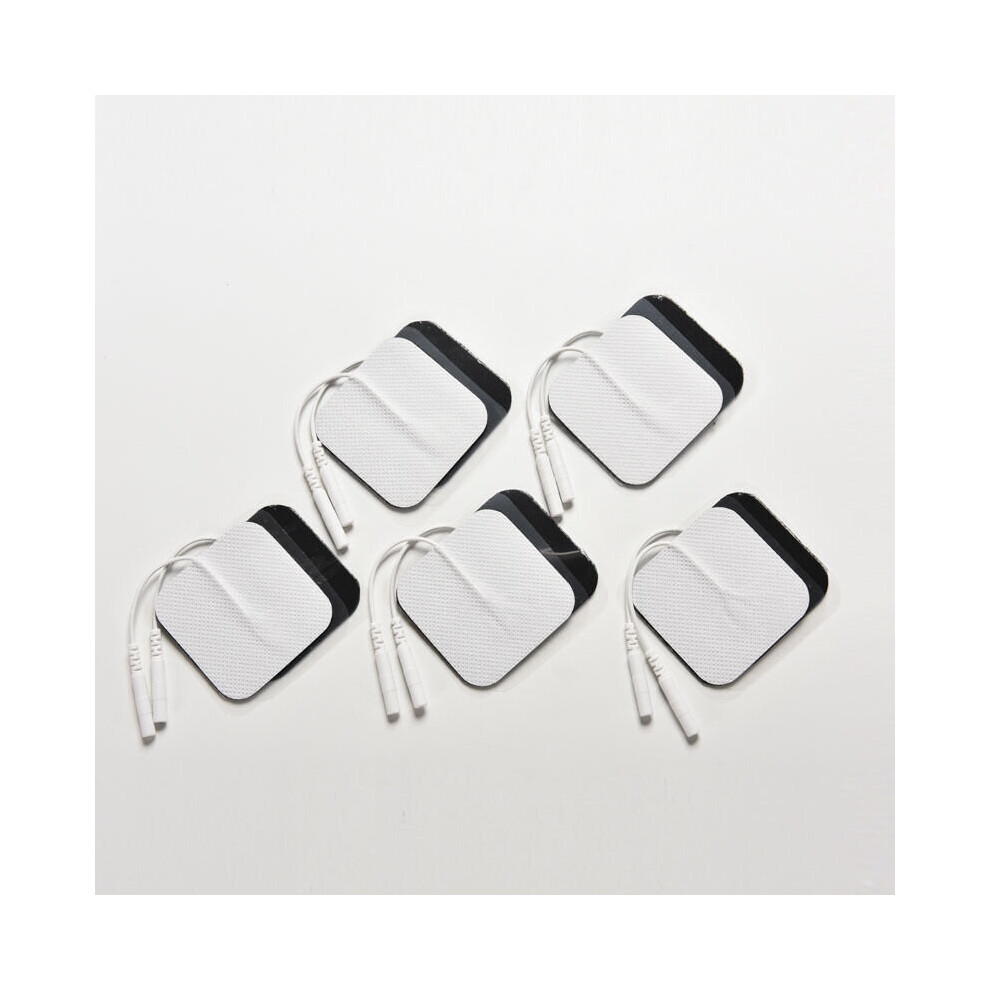 (a-10pcs) 10 Pcs Reusable Electrode Pads for Tens EMS Unit with 2mm Connector for Slimming Massage Digital Therapy Machine Massager 5x5cm-image-OPC-PC9PPKV-NEW