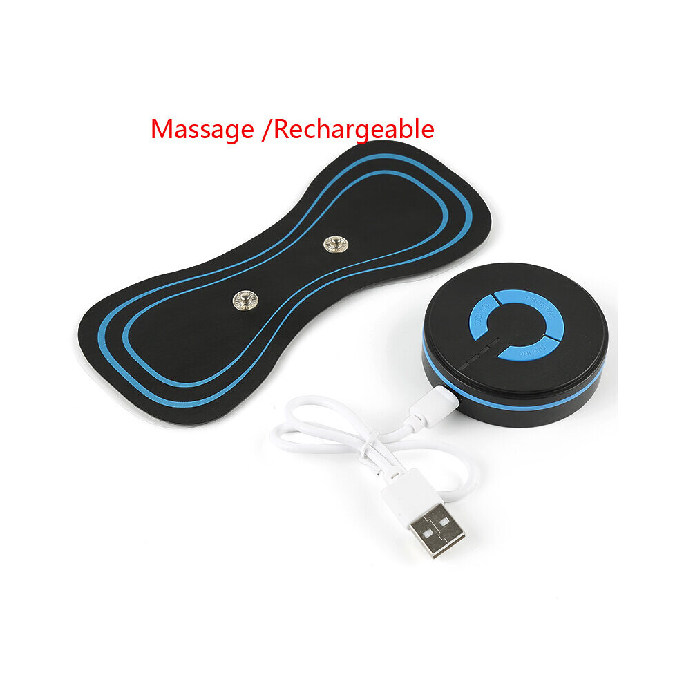 Dechoicelife (A-Charging Type) Neck Rechargeable Massager Electric Neck Massage With Cervical Vertebra Massage Patch For Relaxation Cervical Muscle Pain Relief