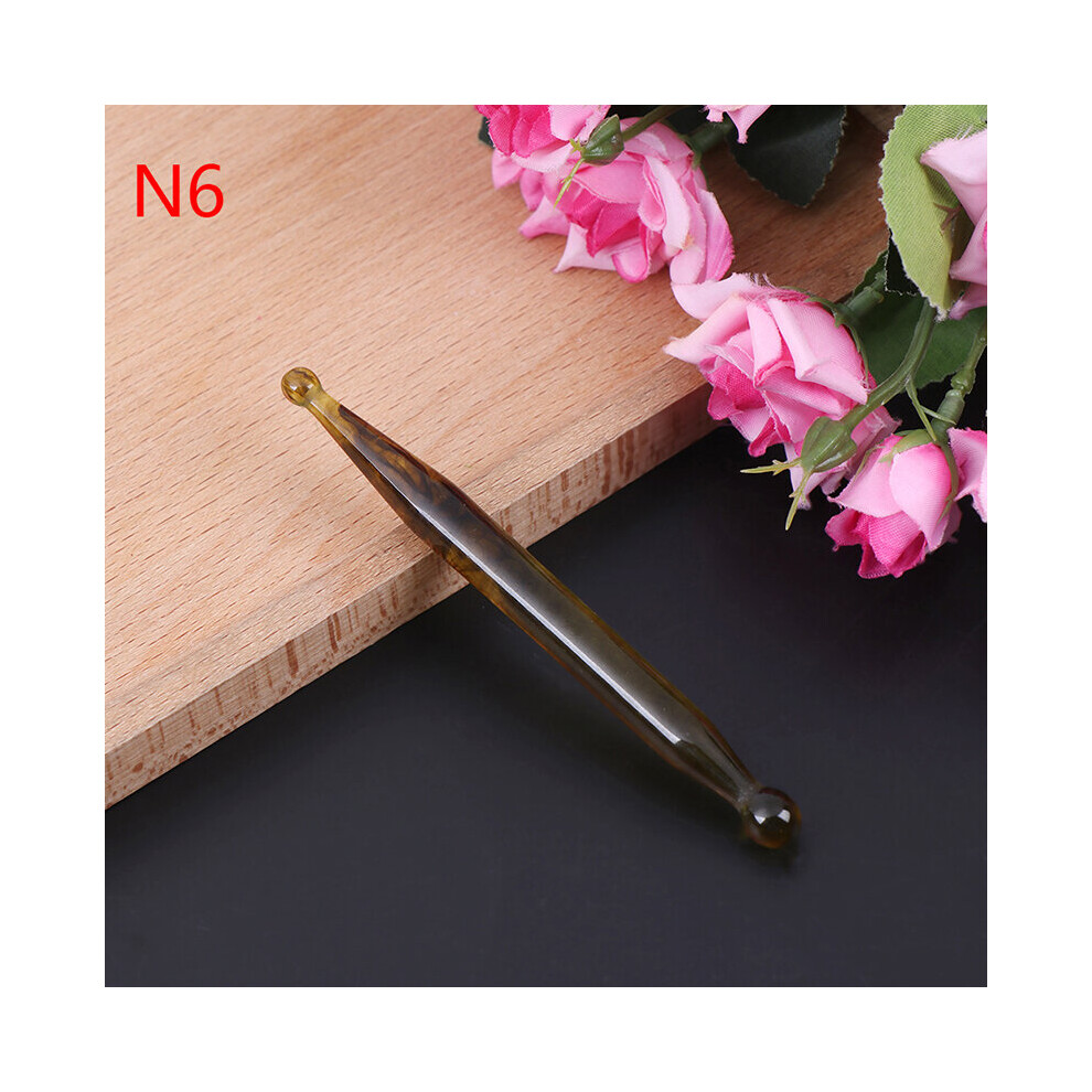 Dechoicelife Purple (A-) Natural Jade Guasha Scraping Face Massage Wand For Therapy Stick Point Guasha Faical Massage Treatment Hot