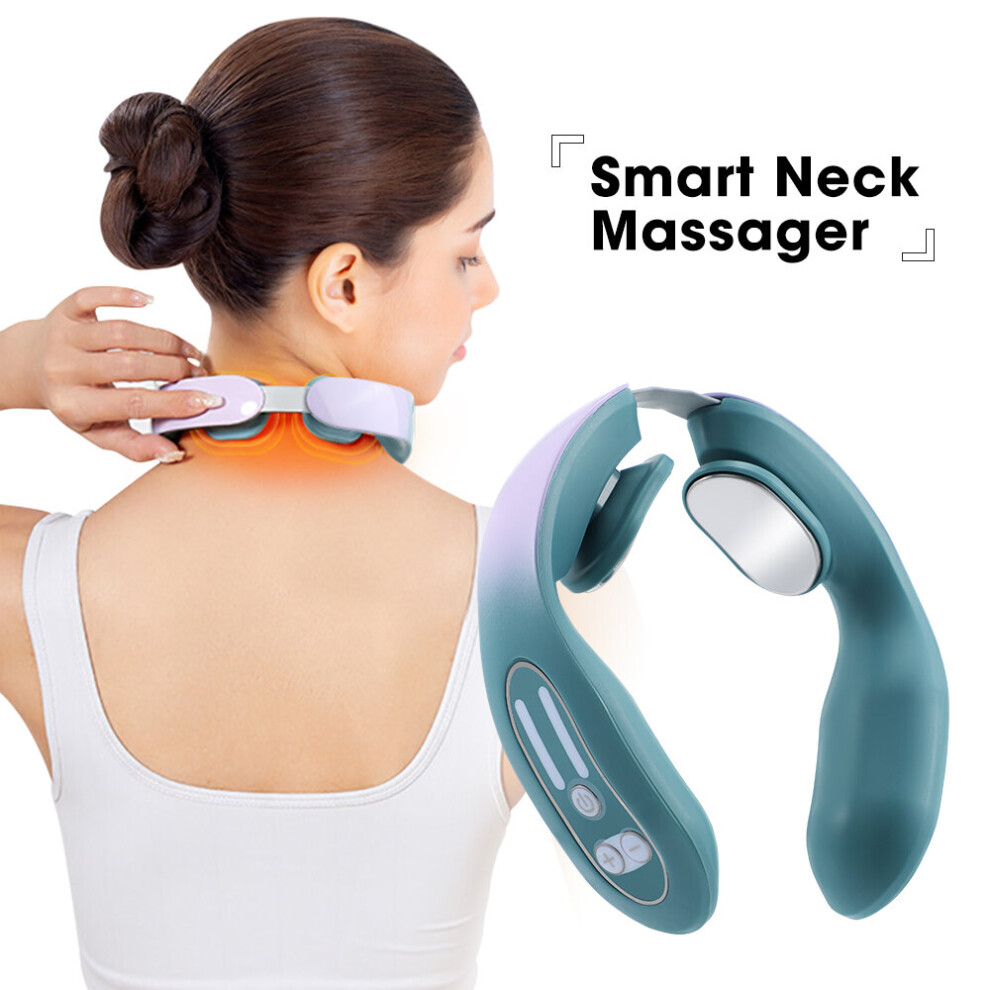 Dechoicelife Ems Neck Acupoints Lymphvity Massage Device Intelligent Neck Massager Cervical Spine Massager Micro-Current Pulse Neck Massage