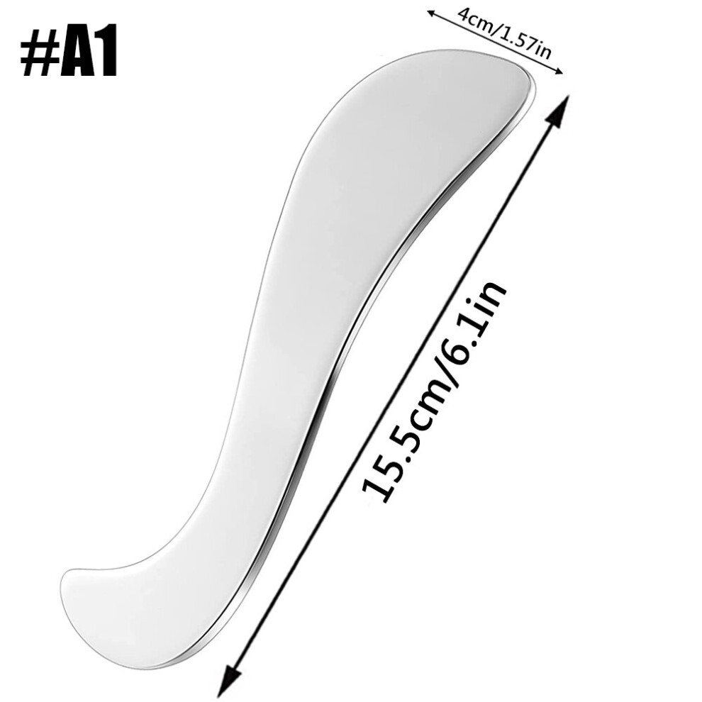 Dechoicelife (A-A1) Stainless Steel Scraping Massage Tools Muscle Scraper Metal Massage Tools Scraping Massage Board For Sore Muscle Relief Massager