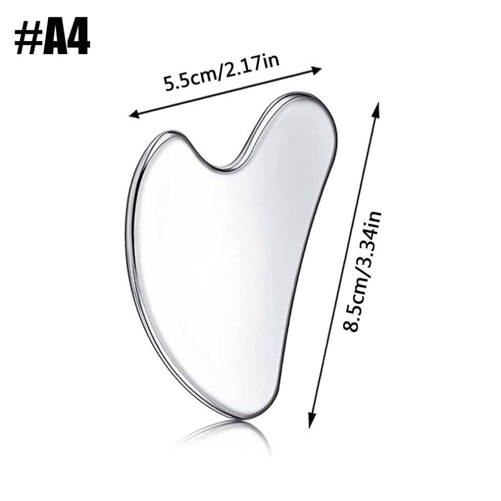 Dechoicelife (A-A4) Stainless Steel Scraping Massage Tools Muscle Scraper Metal Massage Tools Scraping Massage Board For Sore Muscle Relief Massager
