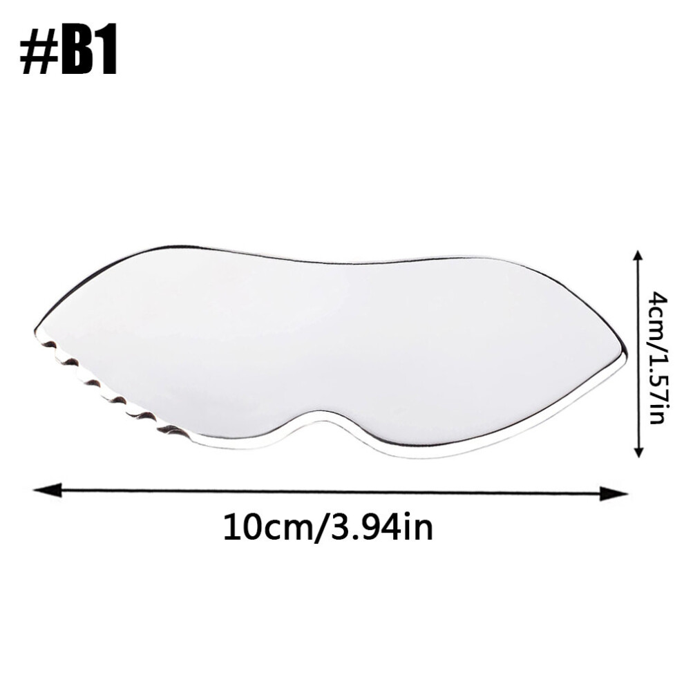 Dechoicelife (A-B1) Stainless Steel Scraping Massage Tools Muscle Scraper Metal Massage Tools Scraping Massage Board For Sore Muscle Relief Massager