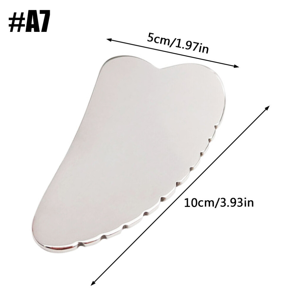 Dechoicelife (A-A7) Stainless Steel Scraping Massage Tools Muscle Scraper Metal Massage Tools Scraping Massage Board For Sore Muscle Relief Massager