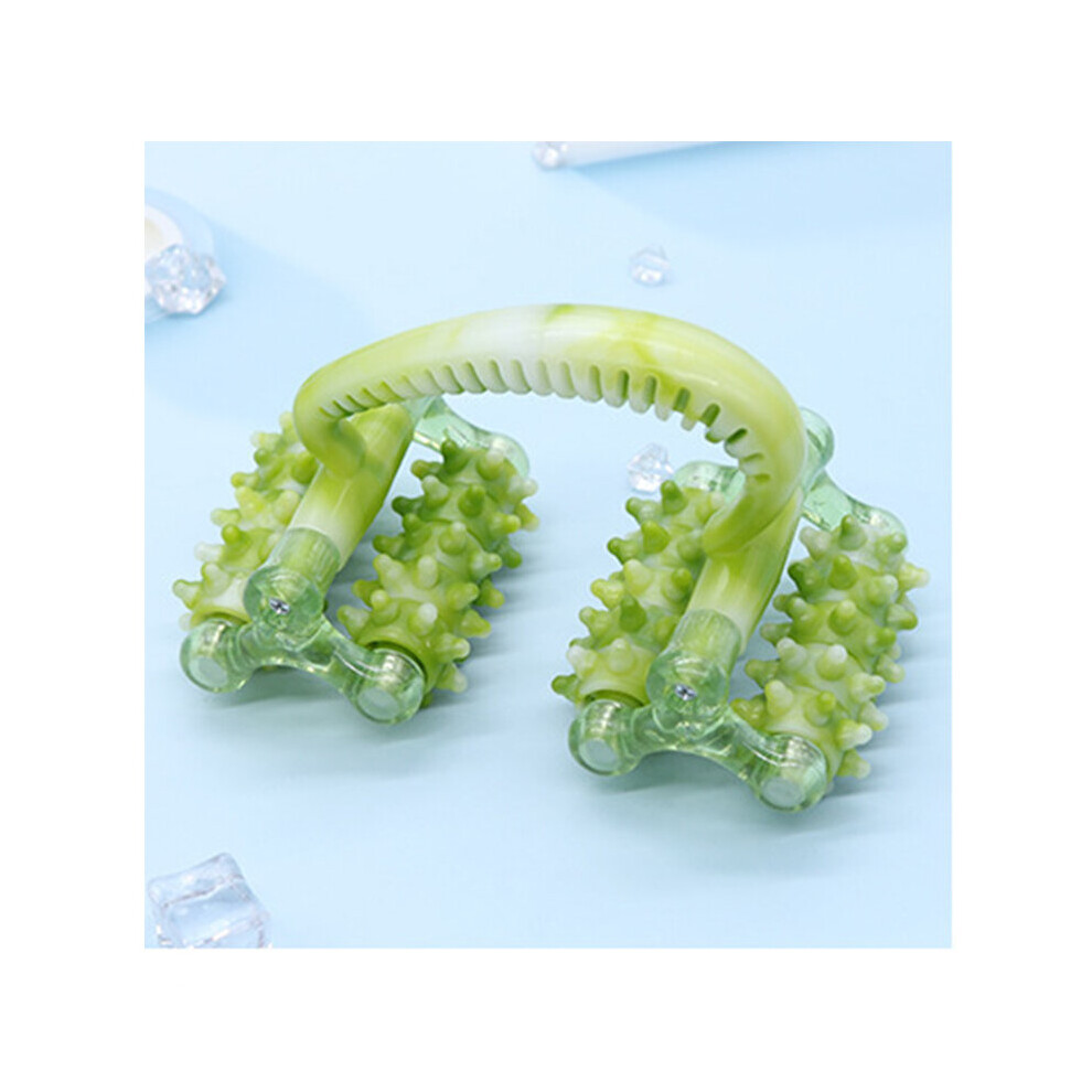Dechoicelife Green (A-) Muscle Massage Roller Blood Flow Increaser Fascia Anti Cellulite Roller Fat Blasting Release Deep Tissue Myofascial Release Tool