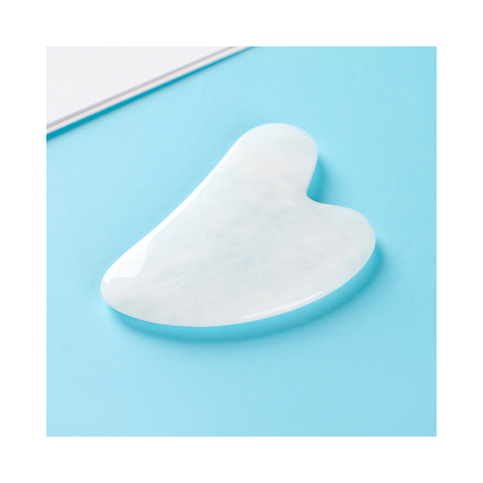 Dechoicelife (A-White) Massage Gouache Scraper For Face Massager Gua Sha Massager Head Back Scraper Gouache Guasha Massage Tool Stone Gua Sha Scraper